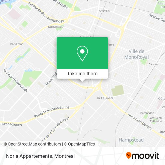 Noria Appartements map
