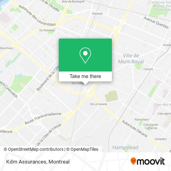 Kdm Assurances map