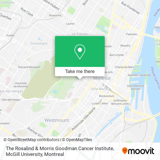 The Rosalind & Morris Goodman Cancer Institute, McGill University map
