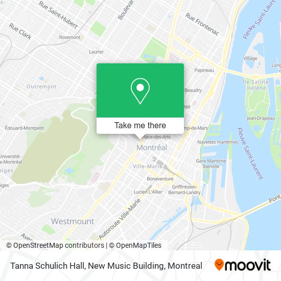 Tanna Schulich Hall, New Music Building map