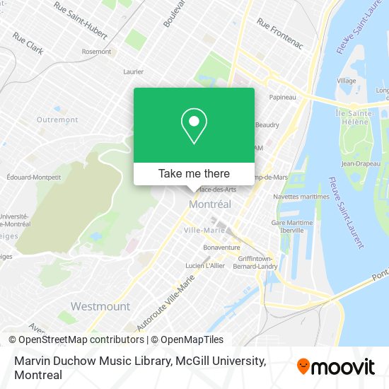 Marvin Duchow Music Library, McGill University map