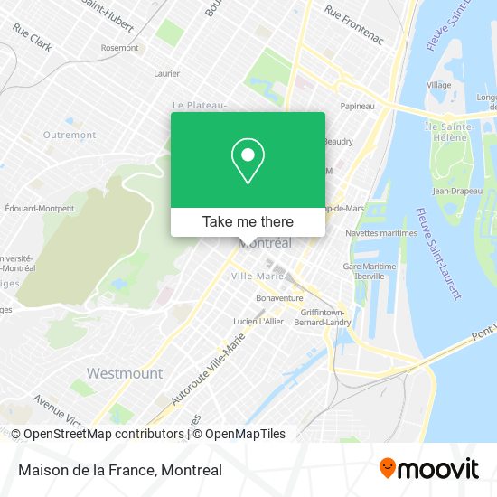 Maison de la France map