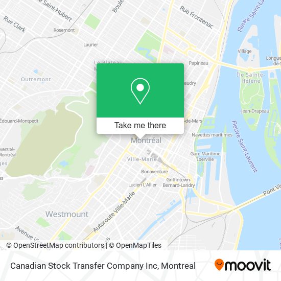 Canadian Stock Transfer Company Inc map