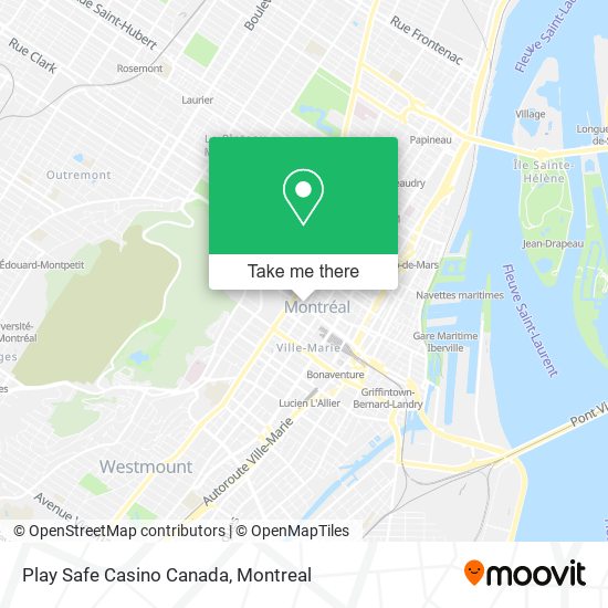 Play Safe Casino Canada map