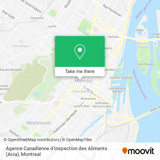 Agence Canadienne d'Inspection des Aliments (Acia) map