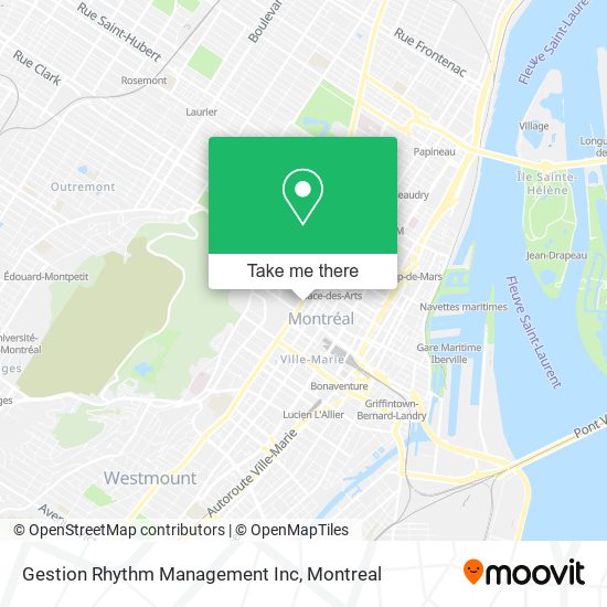 Gestion Rhythm Management Inc map