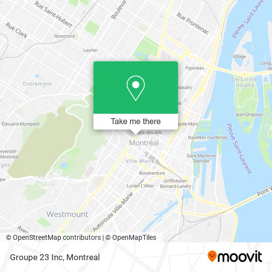 Groupe 23 Inc map