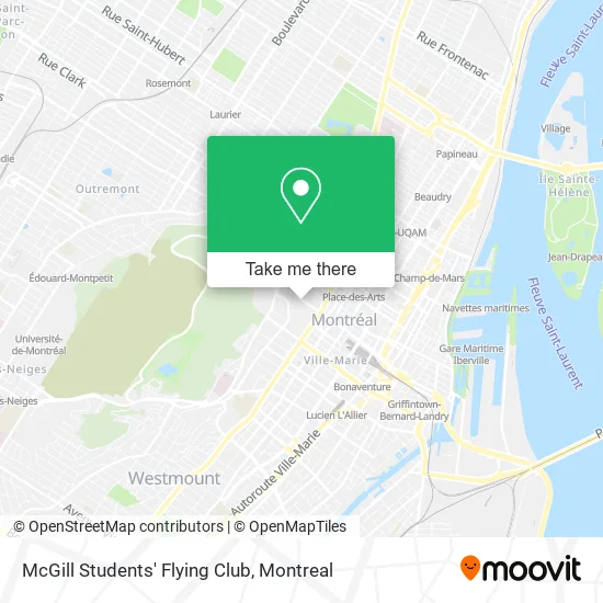 McGill Students' Flying Club map