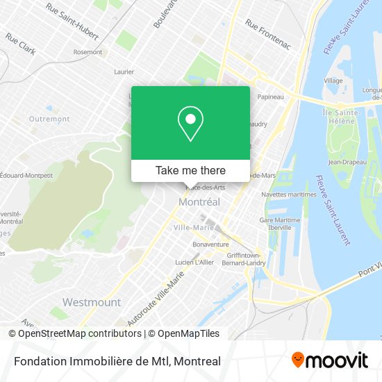 Fondation Immobilière de Mtl map