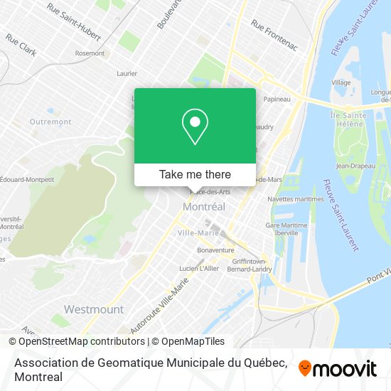 Association de Geomatique Municipale du Québec map