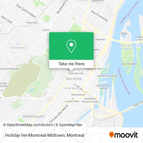 Holiday Inn-Montréal-Midtown map