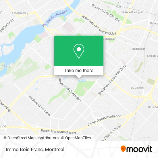 Immo Bois Franc map