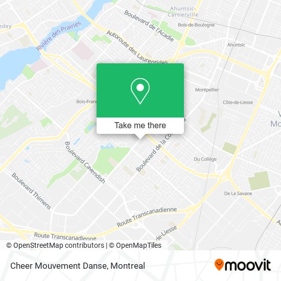 Cheer Mouvement Danse map