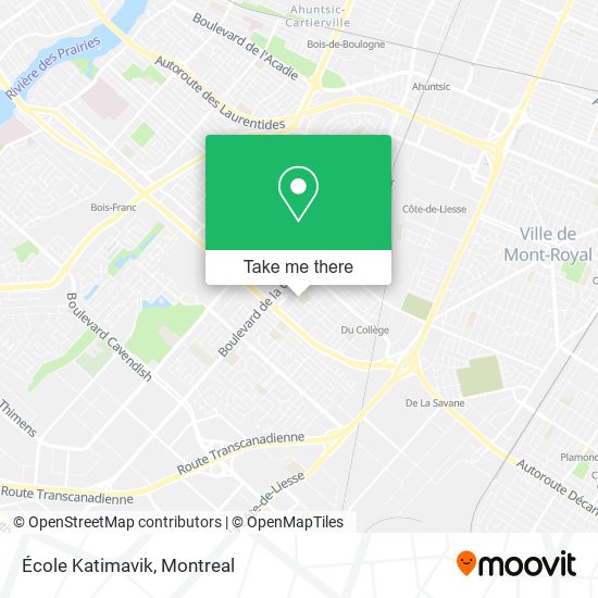 École Katimavik map