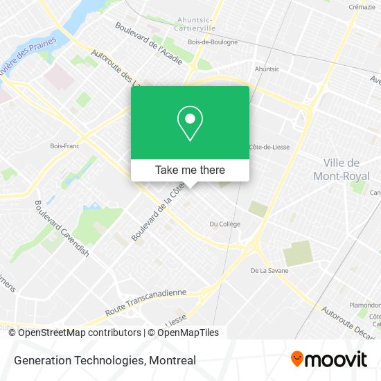Generation Technologies map