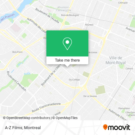 A-Z Films map