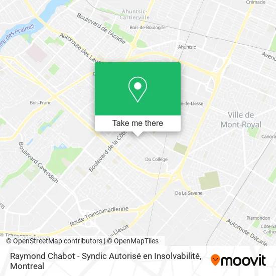 Raymond Chabot - Syndic Autorisé en Insolvabilité map
