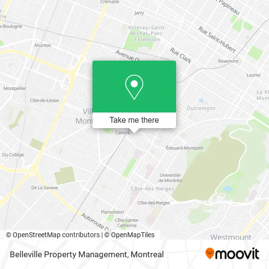 Belleville Property Management map