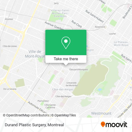 Durand Plastic Surgery map