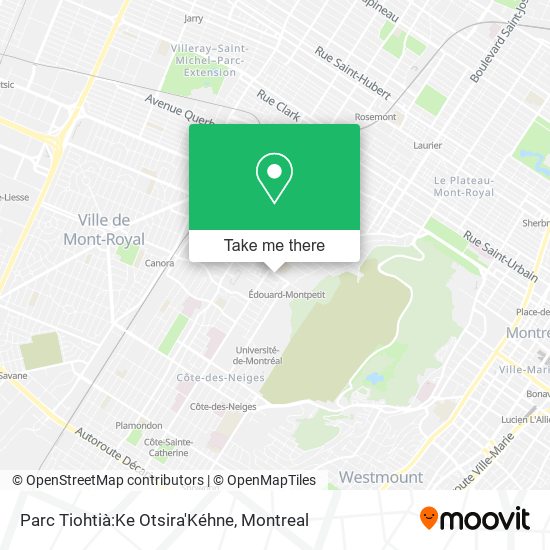 Parc Tiohtià:Ke Otsira'Kéhne map