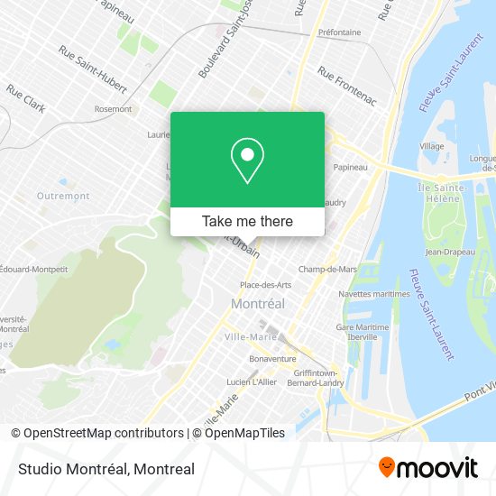 Studio Montréal map