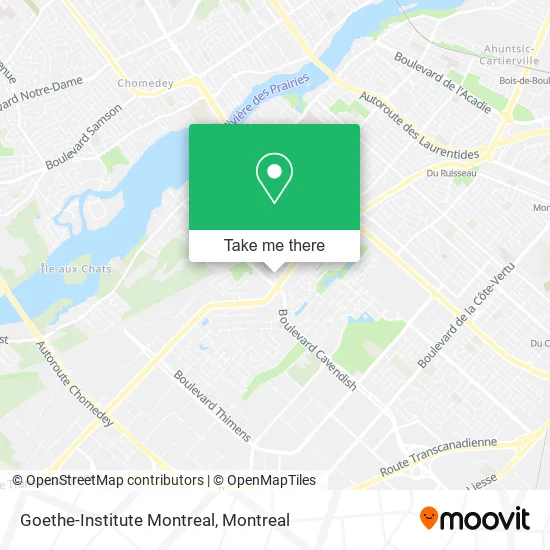 Goethe-Institute Montreal map