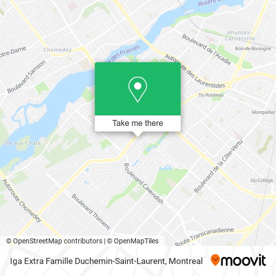 Iga Extra Famille Duchemin-Saint-Laurent map