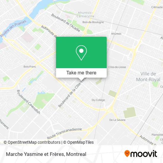 Marche Yasmine et Frères map