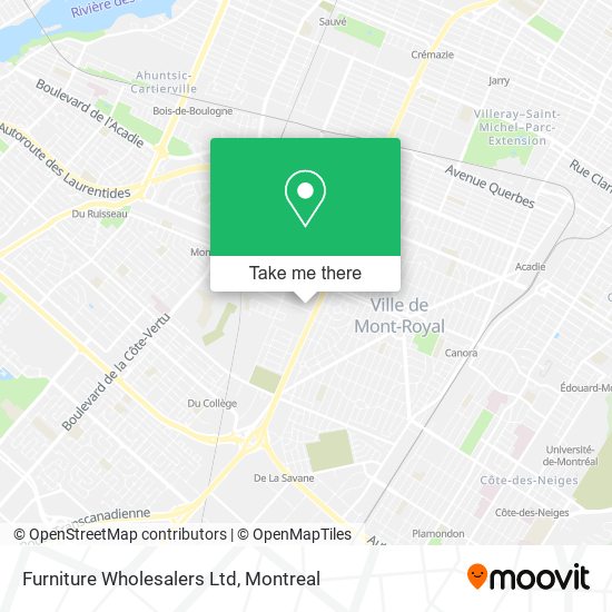 Furniture Wholesalers Ltd map