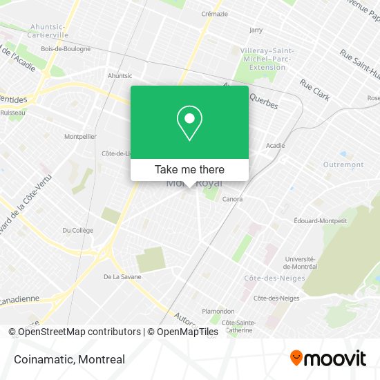 Coinamatic map