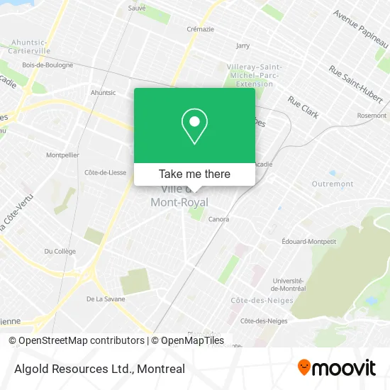 Algold Resources Ltd. map