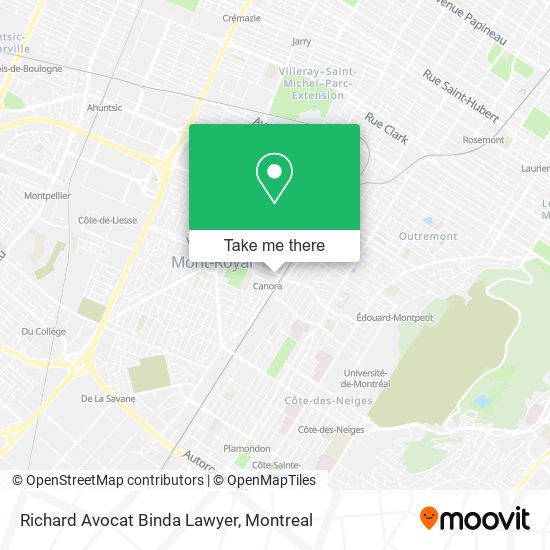 Richard Avocat Binda Lawyer map