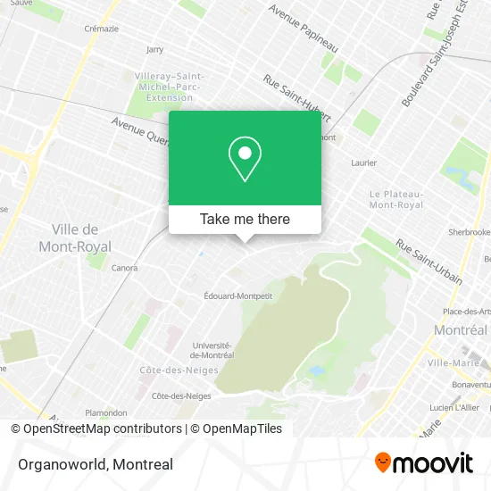 Organoworld map
