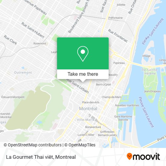 La Gourmet Thai viêt map