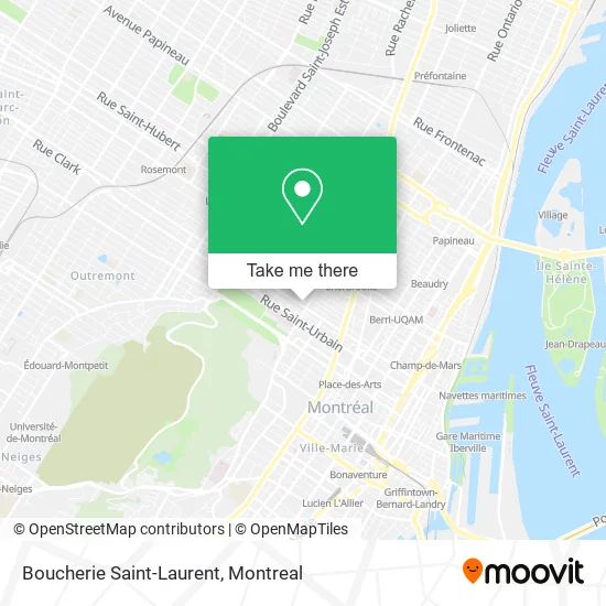 Boucherie Saint-Laurent map