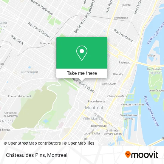 Château des Pins map