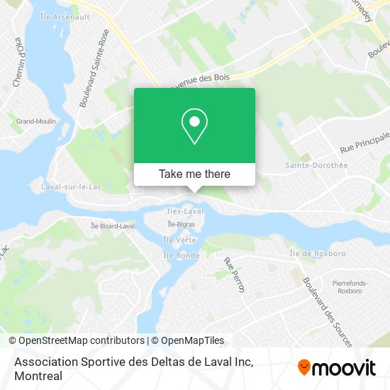 Association Sportive des Deltas de Laval Inc map
