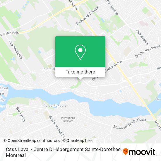 Csss Laval - Centre D'Hébergement Sainte-Dorothée map