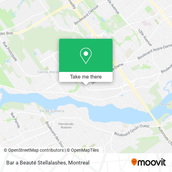Bar a Beauté Stellalashes map