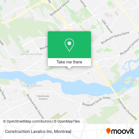 Construction Lavalco Inc map