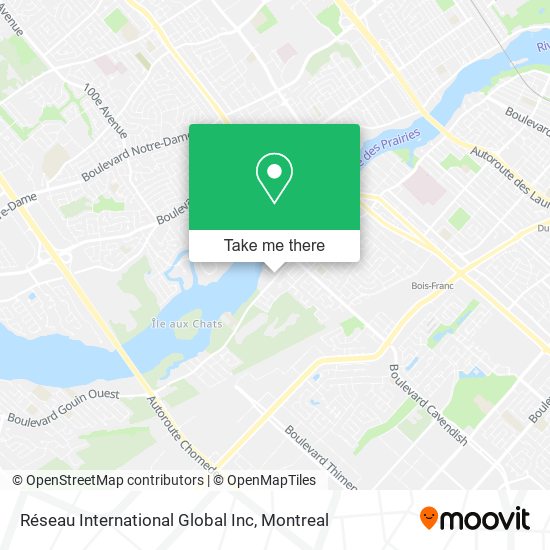 Réseau International Global Inc map