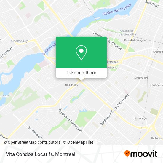 Vita Condos Locatifs map