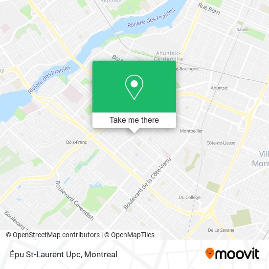 Épu St-Laurent Upc map