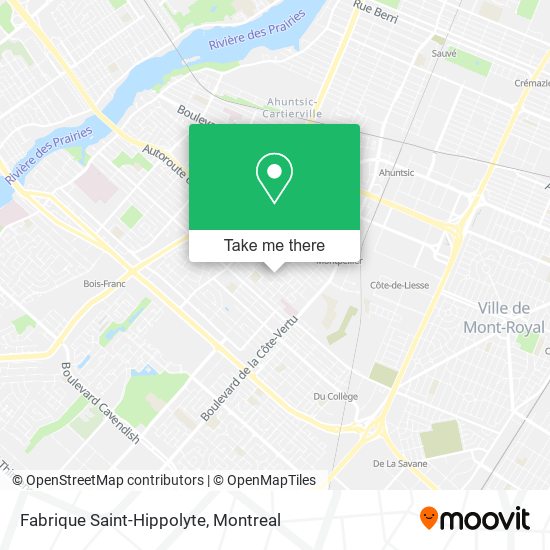 Fabrique Saint-Hippolyte map