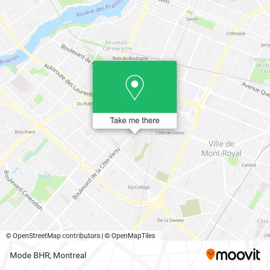 Mode BHR map