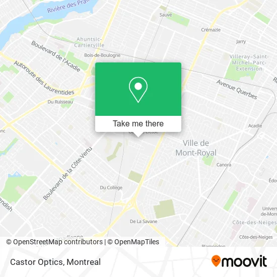 Castor Optics map