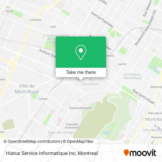 Hiatus Service Informatique Inc map