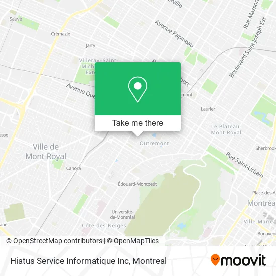 Hiatus Service Informatique Inc map