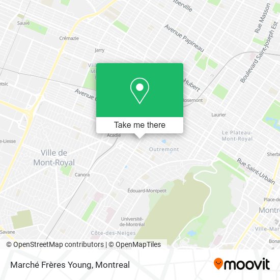 Marché Frères Young map