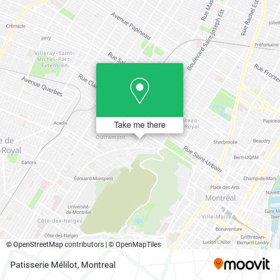 Patisserie Mélilot map